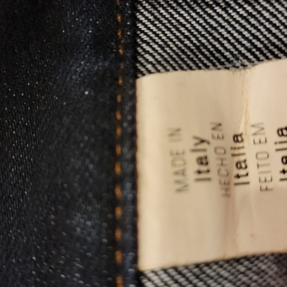 SEE BY CHLOE Dark Blue Denim Skirt US 8 Made In Italy GUC - Picture 6 of 16